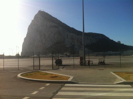 The southern end of the rock